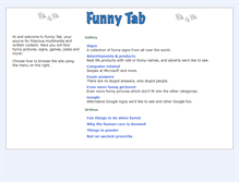 Tablet Screenshot of funnytab.net